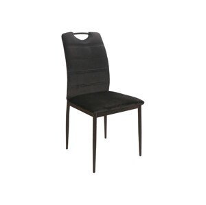 VIPOS jedálenská stolička, čierna