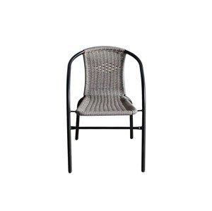 BISTRO záhradná stolička, šedý ratan