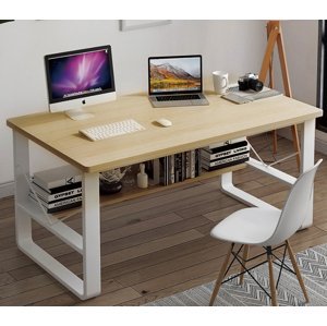 NARUTO písací stôl, biela/javor