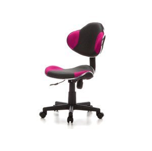 hjh OFFICE Detská otočná stolička KIDDY GTI-2 (sivá/ružová)