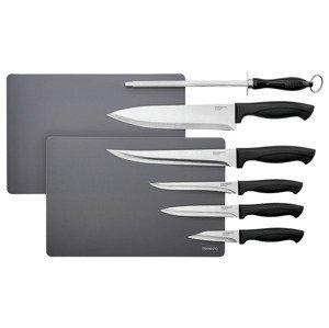 ERNESTO® Súprava nožov, 8-dielna (súprava nožov s ocieľkou)
