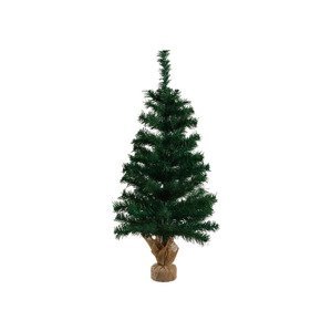 LIVARNO home Umelý vianočný stromček v jutovom vrecku (zelená)