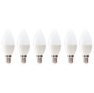 LIVARNO home LED žiarovka GU10/E27/E14, 6 kusov (sviečka E14)