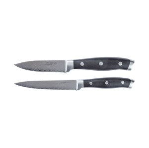 ERNESTO® Kuchynský nôž/Nôž na zeleninu z damascénskej ocele (nože na zeleninu s nitovanou rukoväťou)