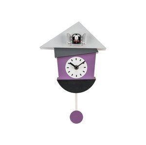 AURIOL® Nástenné kyvadlové kukučkové hodiny (fialová)