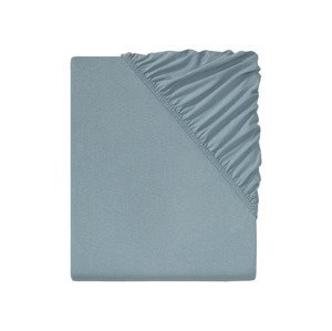LIVARNO home Napínacia džersejová plachta, 180 – 200 x 200 cm (modrá)
