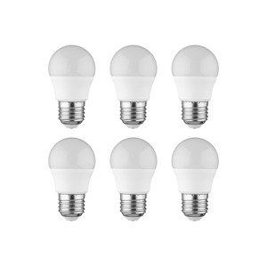 LIVARNO home LED žiarovky 3 W, 6 kusov (E27 / 3 W / guľa)