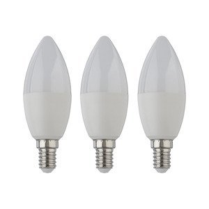 LIVARNO home LED žiarovky (sviečka, 6 W, E14, 3 kusy)