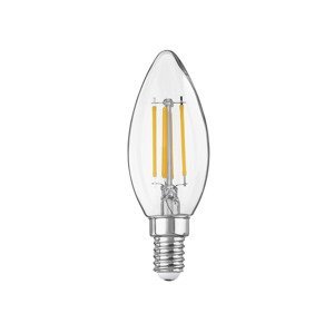 LIVARNO home Filamentová LED žiarovka (sviečka E14)