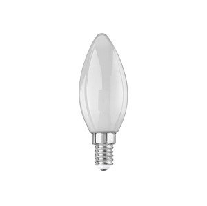 LIVARNO home Filamentová LED žiarovka (sviečka E14, mliečna biela)