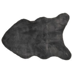 LIVARNO home Koberec z umelej kožušiny, 60 x 90 cm (sivá)