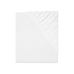 LIVARNO home Napínacia džersejová plachta, 90 – 100 x 200 cm (biela)