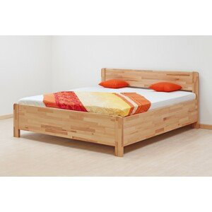 BMB SOFI PLUS - masívna buková posteľ s úložným priestorom 140 x 200 cm, buk masív