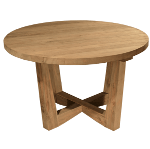 FaKOPA s. r. o. FLORES RECYCLE - gulatý masívny stôl z teaku ø130cm, teak