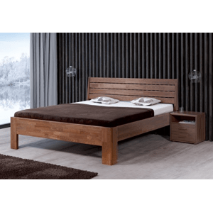 BMB GLORIA XL - masívna dubová posteľ 120 x 200 cm, dub masív