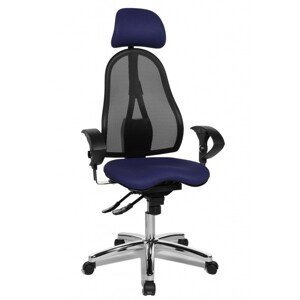 Topstar Topstar - obľúbená kancelárska stolička Sitness 45 - tmavě modrá, plast + textil + kov