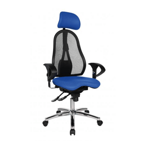Topstar Topstar - obľúbená kancelárska stolička Sitness 45 - modrá, plast + textil + kov