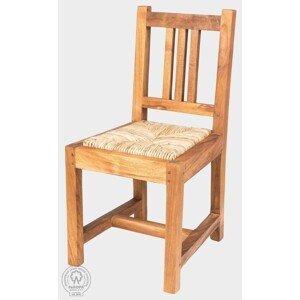 FaKOPA s. r. o. NANDA MINI - detská stolička s výpletom z teaku, teak + morská tráva