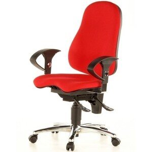 Topstar Topstar - kancelárska stolička Sitness 10 - oranžová, plast + textil + kov