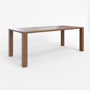 BMB RUBION s lubem 90 x 140 cm - masívna bukový stôl rovné rohy - jádrový buk Káva - SKLADOM, buk masív
