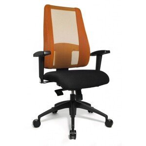 Topstar Topstar - kancelárska stolička Sitness Lady Deluxe - oranžová, plast + textil + kov