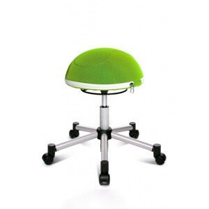 Topstar Topstar - aktivna stolička Sitness Halfball - zelená, plast + textil + kov