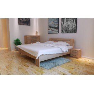 Texpol SOFIA - elegantná masívna dubová posteľ 170 x 200 cm, dub masív