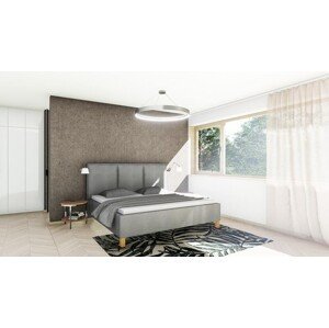 Tropico HONORA - posteľ s vysokým, robustným čelom 180 x 200 cm, celočalúnená + MDF doska
