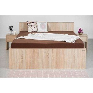 Ahorn TROPEA BOX PRI HLAVE - posteľ s praktickým úložným boxom za hlavou 140 x 190 cm, lamino