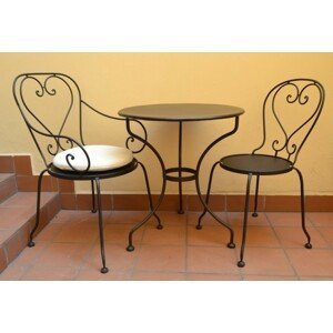 IRON-ART MONTPELIER - trojnohý záhradný stôl - stolová doska ∅ 80 cm - topalit, kov