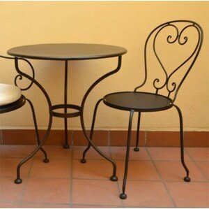 IRON-ART MONTPELIER - trojnohý záhradný stôl - stolová doska ∅ 65 cm - plech, kov