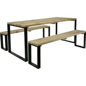 Asko a.s. BLAKE - záhradný set - stôl a dve lavice