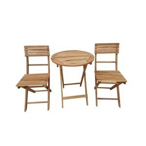 TEXIM LUNGI I - balkónový stolík + 2 x stolička FLORABEST/LUNGI
