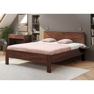 BMB SOFI XL - masívna dubová posteľ 200 x 200 cm, dub masív