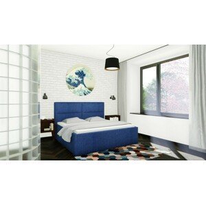 Slumberland BELFAST MISTRAL - posteľ s výrazným čelom a úložným priestorom, celočalúnená + lamino