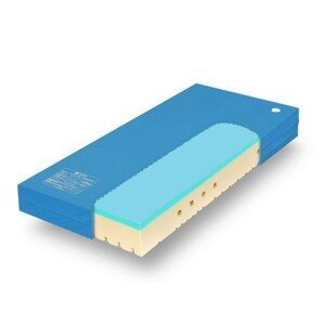 Tropico SUPER FOX BLUE Classic 24 cm POŤAH PU - antibakteriálny matrac pre domácu starostlivosť 100 x 220 cm, snímateľný poťah