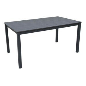 Asko a.s. CALVIN 143 - stôl záhradný farba: šedá / antracit, hliník + polywood