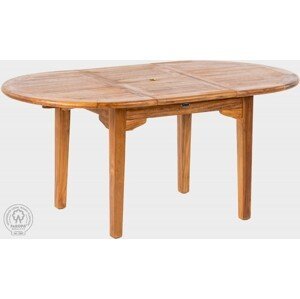 FaKOPA s. r. o. ELEGANTE - oválny rozkladací stôl z teakového dreva, teak