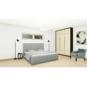 Slumberland DOVER MISTRAL - čalúnená posteľ s úložným priestorom, celočalúnená + lamino