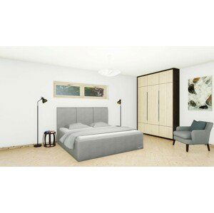 Slumberland DOVER MISTRAL - čalúnená posteľ s úložným priestorom 120 x 200 cm, celočalúnená + lamino