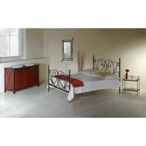 IRON-ART GALICIA - exkluzívna kovová posteľ 140 x 200 cm, kov