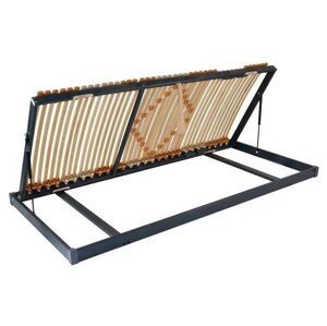 Ahorn TRIOFLEX kombi P ĽAVÝ - prispôsobivý posteľný rošt s bočným výklopom 70 x 220 cm, brezové lamely + brezové nosníky