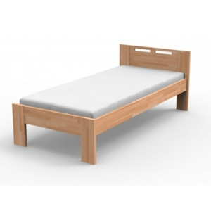 Texpol NELA - masívna buková posteľ s parketovým vzorom - Akcia!, buk masív
