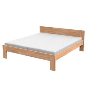 Texpol NATÁLIA - masívna buková posteľ s parketovým vzorom - Akcia! 160 x 200 cm, buk masív