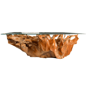 FaKOPA s. r. o. BRANCH - stôl z koreňa teaku 120 x 80 cm, teakový koreň