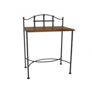IRON-ART Nočný stolík ALCATRAZ - bez zásuvky, kov + drevo