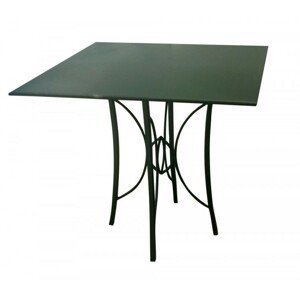 IRON-ART BRETAGNE - kovový stôl 80 x 80 cm - stolová doska - ťahokov, kov