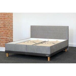 Slumberland BRISTOL - posteľ s úložným priestorom a lamelovým roštom, celočalúnená + lamino