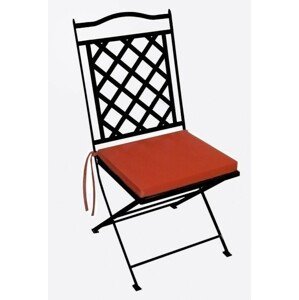 IRON-ART ST. TROPEZ - stabilná kovová stolička so sedákom, kov