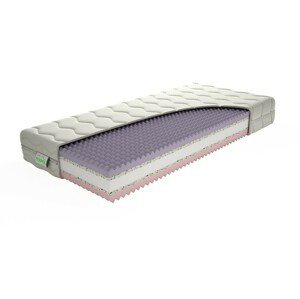 Texpol Pohodlný matrac GINA -  obojstranne profilovaný sendvičový matrac 200 x 220 cm, snímateľný poťah
